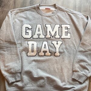 Pink Lily Gray Game Day Sweatshirt